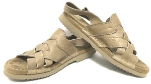 Josef Seibel Men's Leather Sandal Size EU 43 US 9.5 to 10 in Tan - Picture 1 of 7