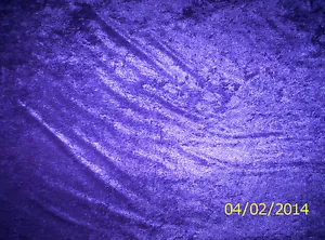 New Purple Crushed Panne Velour Solid 100% Polyester Fabric by the 1/4 yard - Picture 1 of 4