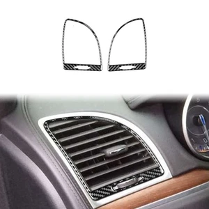 For Chrysler 300 2011-2023 Real Carbon Fiber Console L&R Air Outlet Vent Trim 2X - Foto 1 di 9