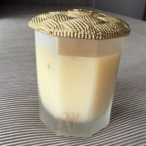 Elton John Slatkin & Co. Scented Candle Lid Aids Foundation 9oz Octagon Gold - Bild 1 von 7