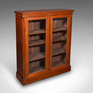 Antique Display Bookcase, English, Glazed Book Cabinet, Home Library, Victorian - Picture 1 of 10