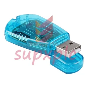 Lecteur de carte SIM standard pour téléphone portable USB copie cloneur graveur SMS sauvegarde GSM/CDMA - Photo 1 sur 5