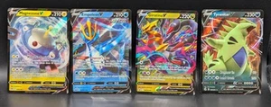 Pokemon Lot Of 4 V Cards: Magnezone V, Tyranitar V, Giratina V, Empoleon V LP - Picture 1 of 2