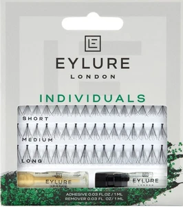 Eylure Lon. Individual Lashes – Short, Medium Long | Includes Adhesive & Remover - Picture 1 of 2