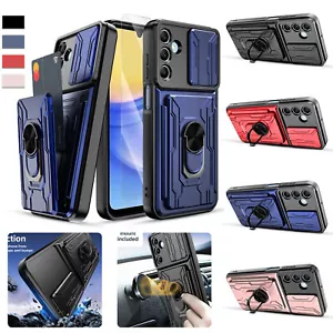 Funda con soporte a prueba de golpes para Samsung Galaxy A15/A55/A25 5G con ranura para tarjeta oculta - Imagen 1 de 80