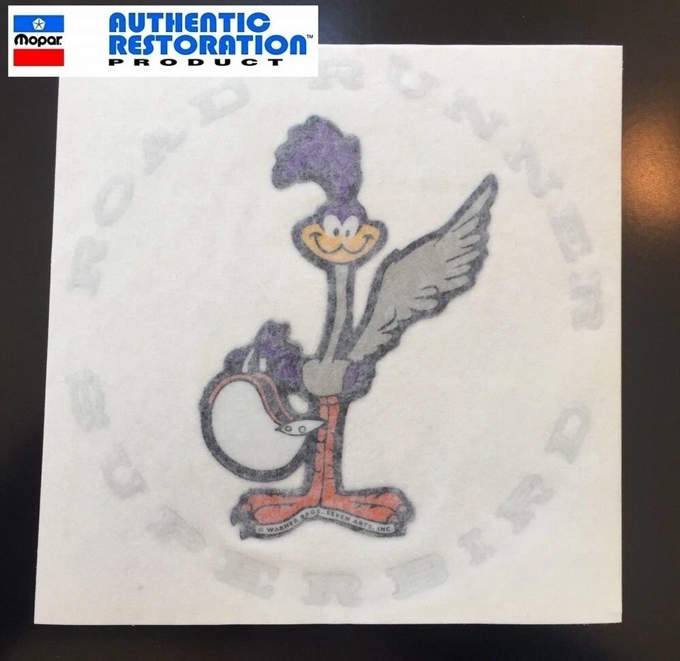 Plymouth Road Runner Superbird Bird 1970 con casco nariz calcomanía Mopar nuevo Foto 1 de 1