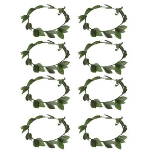 8pcs Roman Goddess Toga Leaves Laurel Wreath Headbands Costume - Picture 1 of 7