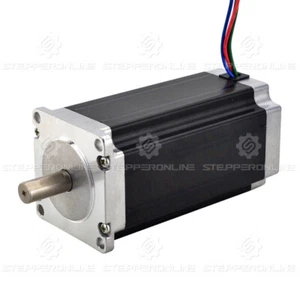 Motore passo-passo Nema 23 3 Nm (425 oz.in) 4,2 A 113 mm φ8 mm φ10 mm albero per router CNC - Foto 1 di 7