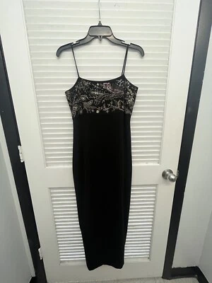 Maxi Vestido Ralph Lauren Vintage 100% Seda Azul Flor Foto 1 de 3