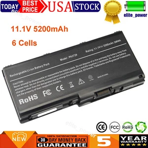 6 Cells Battery For Toshiba Qosmio X500 X505 PA3729U-1BAS PA3729U-1BRS PABAS207 - Picture 1 of 6