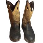 Durango Men's Rebel Cowboy Western Boots Brown Leather Pull-On DB5468 Size 8.5D