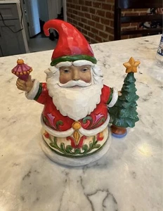 Jim Shore Heartwood Creek "Tiny Trimmings" - Pint Size Santa with Tree - - Bild 1 von 6