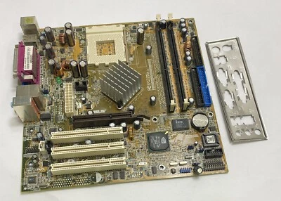 Asus A7NBX-VM REV 2.02 Socket 462 / Socket A AMD Motherboard with BackPlate - Image 1 of 4