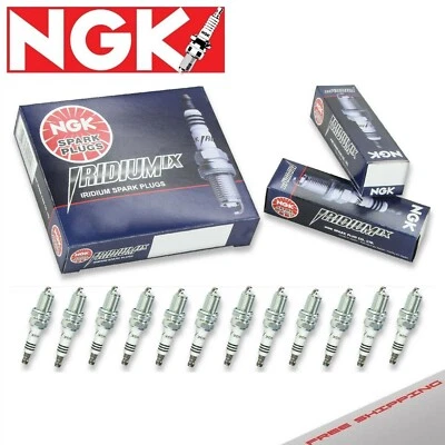 Paquete de 12 bujías de iridio NGK para BMW 850CI V12-5,0 L 1994-1993 Foto 1 de 4