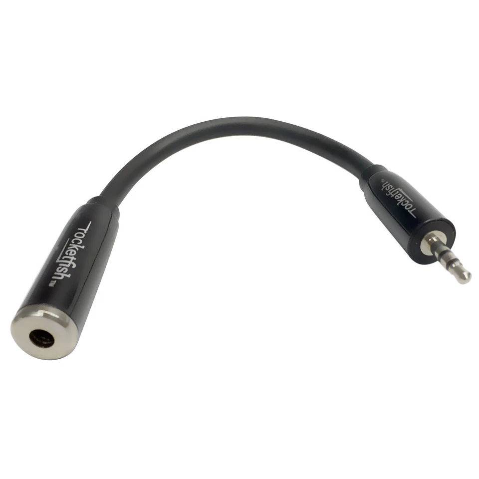 Adaptador estéreo Rocketfish de 2,5 mm macho a 3,5 mm hembra auxiliar para auriculares auriculares Foto 1 de 4