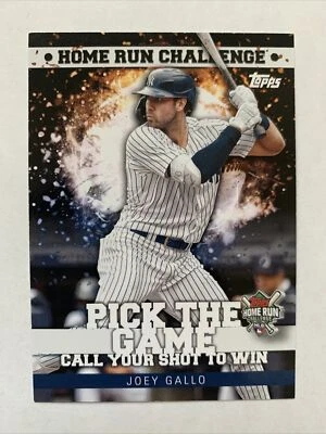 2022 Topps Series 1 Pick the Game Card #HRC-21 Joey Gallo Home Run Challenge - Image 1 of 2