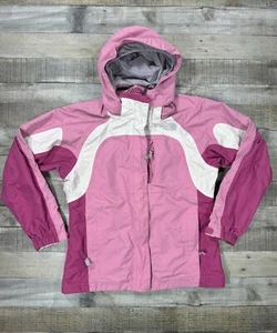 The North Face Jacket Girls Large Pink Hyvent Outdoor Casual Full Zip Coat Youth - Picture 1 of 19