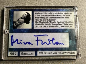 Autógrafo auténtico serie MIRA FURLAN de 2000 tarjeta automática MF-2 actriz - Imagen 1 de 2