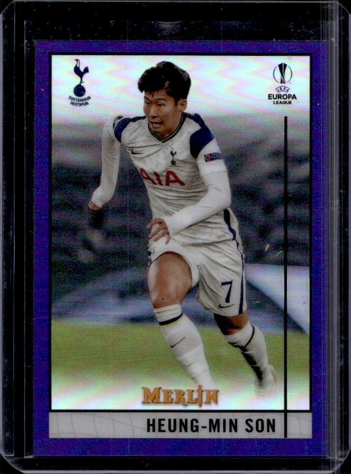 2020-21 Topps Merlin Chrome Heung-Min Son Purple Refractor #196/299