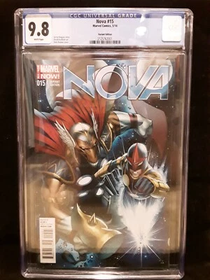 CGC 9.8 Nova # 15 1:50 Variante Keown RARO MUY BUEN ESTADO Sam Alexander MCU casi nuevo/como nuevo Foto 1 de 4
