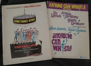 Something's Afoot & Anyone Can Whistle Vocal Selections Musicals Songbook Lot - Picture 1 of 3