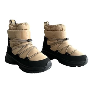 Stivali UGG Yose Puffer stivaletti pelle tessuto taglia UK 5 EU38 beige/nero - Foto 1 di 21