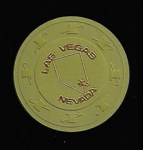 Chip da gioco Las Vegas Nevada - solo l'immagine ha la forma dello stato del Nevada - Foto 1 di 2