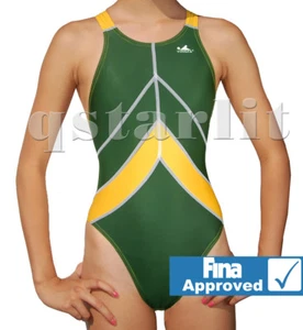 NWT Girl's Racing Competition Endurance Swimsuit Swimwear Size 28 M Girl's 12 - Picture 1 of 3