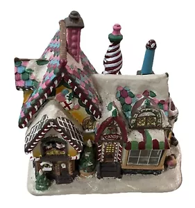 Porcelain Village Candy Store Shop Christmas Decor *bulb & cord not Included - Picture 1 of 7