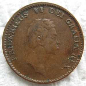 1813 Denmark Rigsbankskilling - Picture 1 of 2
