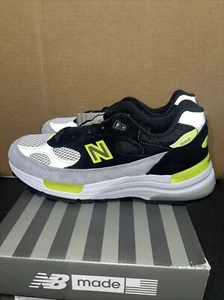 New Balance 992 Made In USA Black Grey Volt Green M992TQ Size 7.5 Men Brand New - Picture 1 of 6