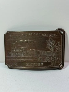 WELLS FARGO AND COMPANY KANSAS TIFFANY & CO. HEBILLA DE CINTURÓN/TREN DE LATÓN VINTAGE - Imagen 1 de 6