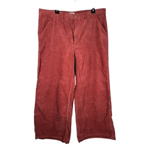 Nuevo con etiquetas Pantalones Wrangler Mujer Rojo Pana Tiro Alto Talla 35/30 Western  - Imagen 1 de 8