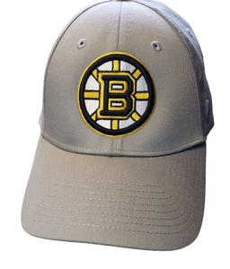 Boston Bruins Fanatics Gris Ajustable NHL Gorra Sombrero Bordado Logo - Imagen 1 de 11
