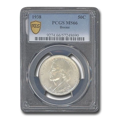 1938 Daniel Boone Half Dollar Commem MS-66 PCGS - Image 1 of 3