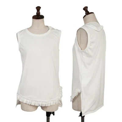 Camiseta sin mangas COMME des GARCONS diseño 2D dobladillo con volantes de polietileno talla S (K-153644) Foto 1 de 4