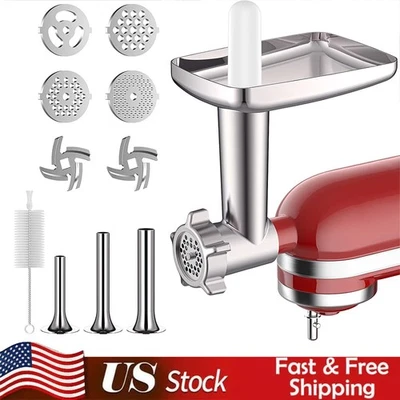 Accesorio para picadora de carne de metal para kitchenAid soporte mezclador accesorio para picadora de alimentos Foto 1 de 4