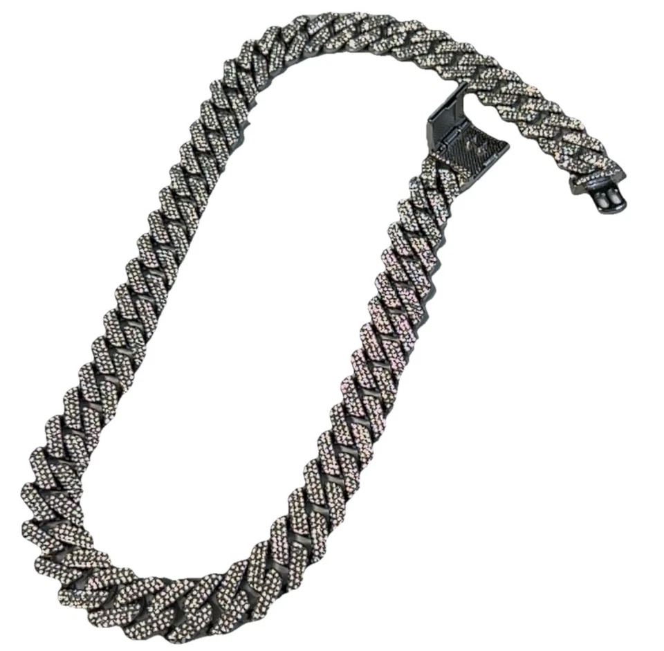 Collar de hip hop helado cadena de eslabones cubanos de 24 pulgadas para hombre joyería brillante Foto 1 de 1