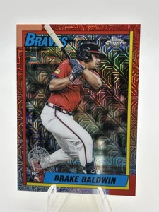 2025 Topps Update Drake Baldwin #U90C-4 Chrome Mojo Refractor Braves RC ROTY - Bild 1 von 2
