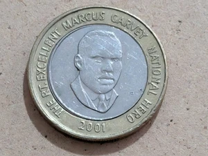Jamaica 2001 - 20 Dollars Bi-Metallic Coin - National Heroes - Marcus Garvey - Picture 1 of 2