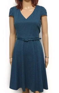 Review 14 swing Dress. Bottle Green Colour. Stretch . Lined - Picture 1 of 5
