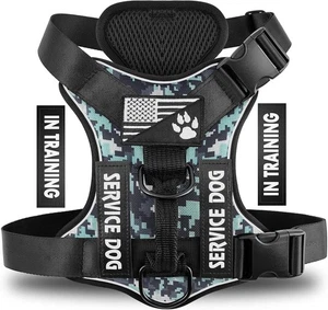 Demigreat Service Dog Harness, Reflective Medium (Pack of 1), Blue Camo - Picture 1 of 6