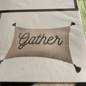 Gather Pillow Cover NIP 12”x 20” - Picture 1 of 5