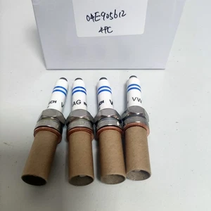 Set of 4 Pcs for Bosch New Spark plugs 8180 04E905612 For AUDI A3 VW Jetta 1.4L - Picture 1 of 2