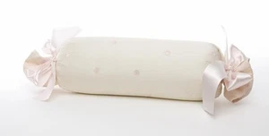 Glenna Jean Ava Pink Dot Scroll Pillow New - Picture 1 of 1