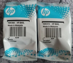 Original HP 304XL Schwarz + HP 304XL Dreifarbig Tintenpatronen - N9K07AE N9K08AE - Bild 1 von 7