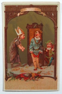Victorian Trade Card Le Roi Dagobert Advertising Sample Blank - Picture 1 of 2