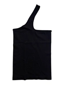 Helmut Lang One-Shoulder Black Sleeveless Top XS NWT $150 - Picture 1 of 6