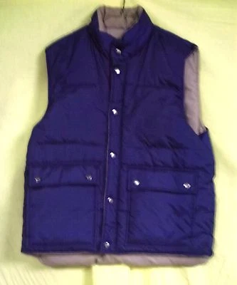 Men's Reversable Puffy Down Filled Vest By Down Country, Size M - Image 1 of 4
