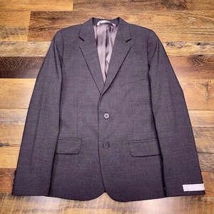 Nordstrom Suit Jacket Boys 10 Gray Wool Stretch Blazer New - Picture 1 of 17